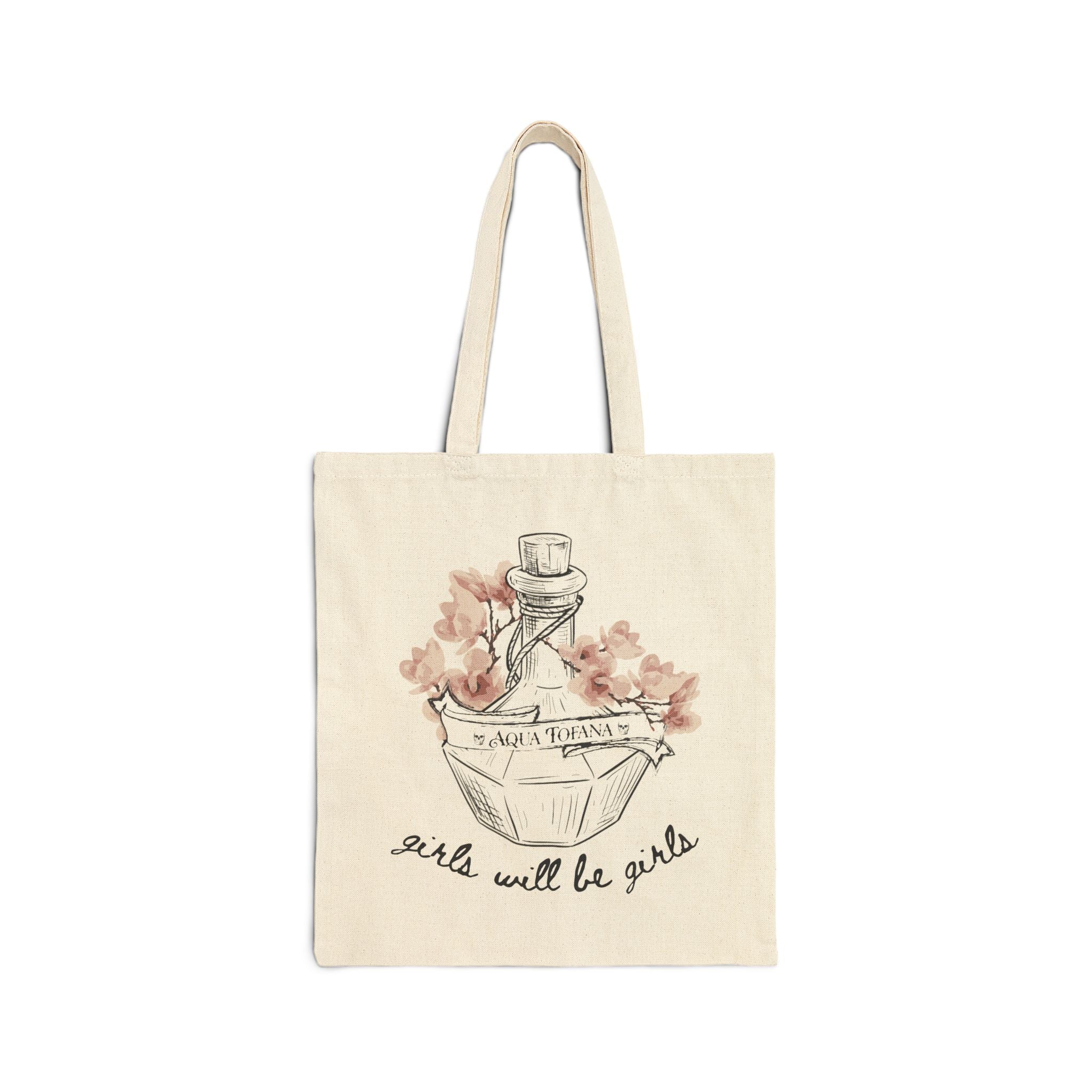 Aqua Tofana Canvas Tote | Girls Will Be Girls