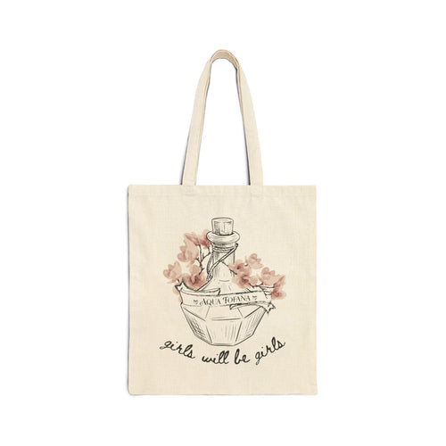 Aqua Tofana Canvas Tote | Girls Will Be Girls