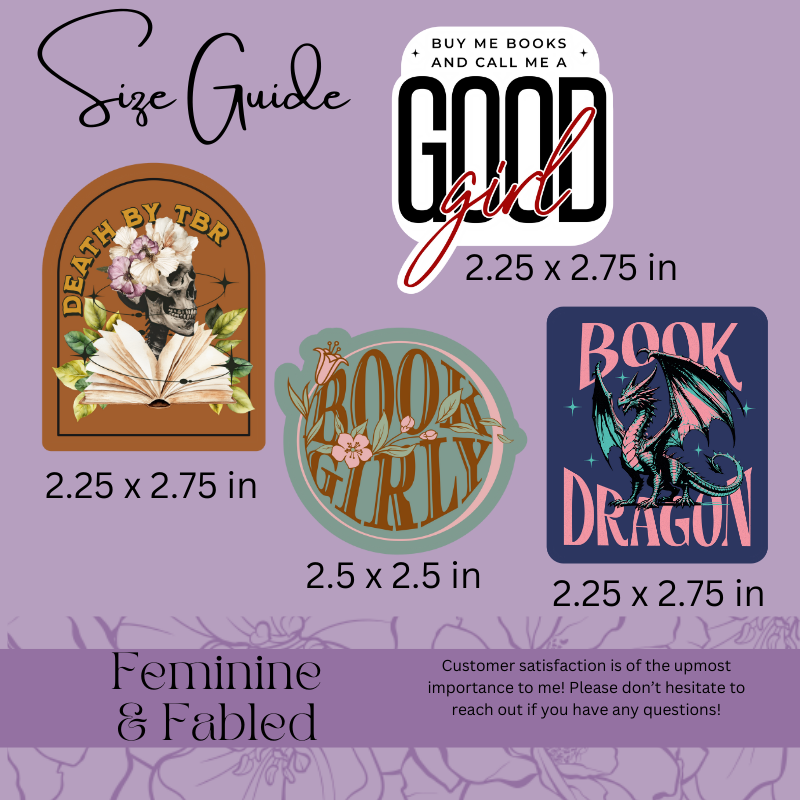 Bookish Vinyl Stickers