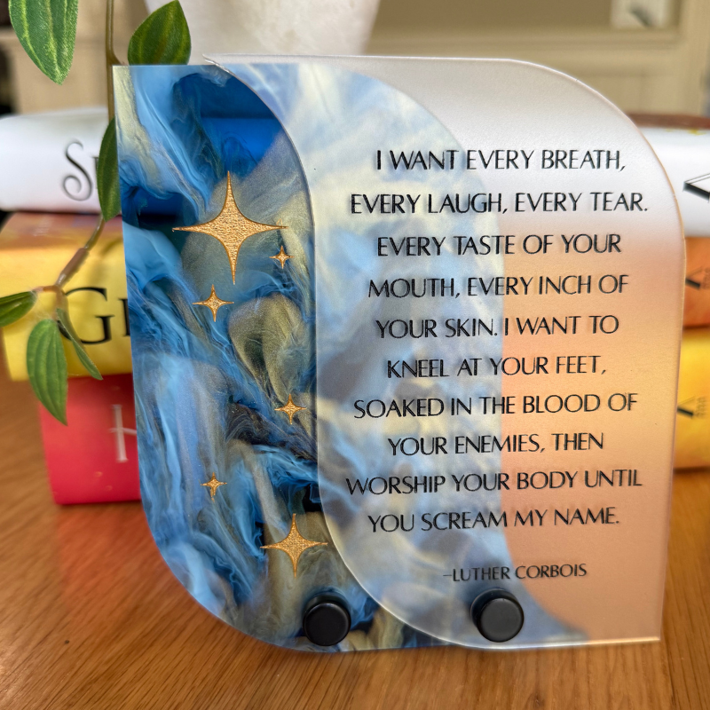Every Breath Bookshelf Sign | Kindred's Curse Saga