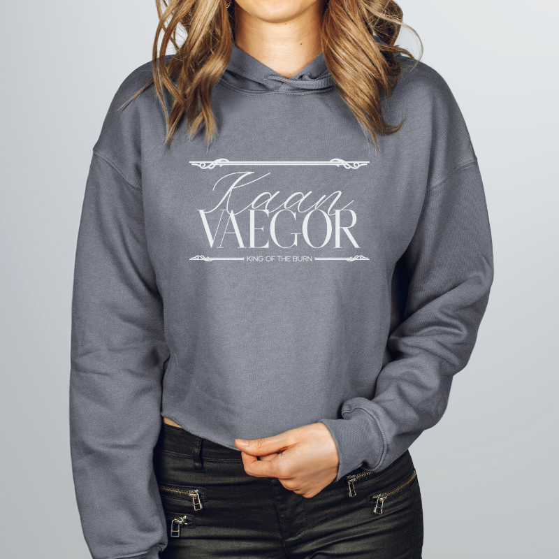 Kaan Vaegor Crop Hoodie | When the Moon Hatched