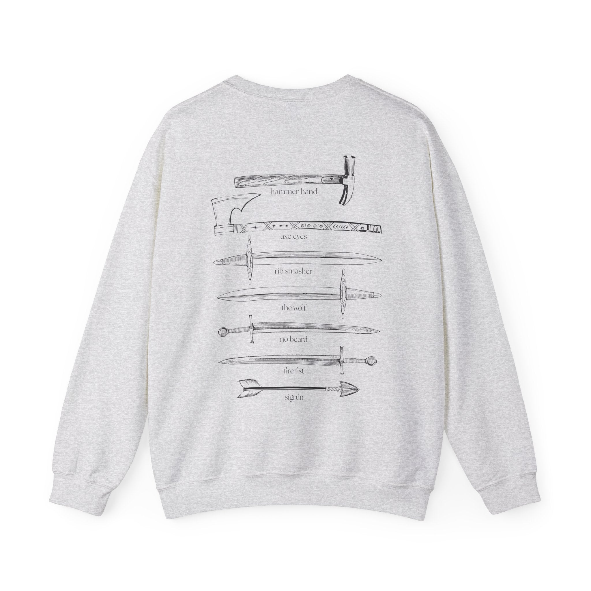 The Blood Axe Crew Weapons Sweatshirt | The Road of Bones