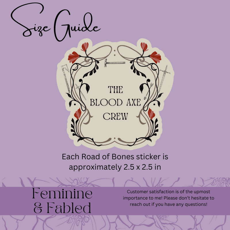 The Road of Bones Vinyl Stickers