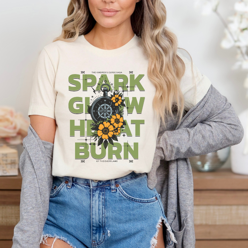 Spark Glow Heat Burn T-shirt | Kindred's Curse Saga