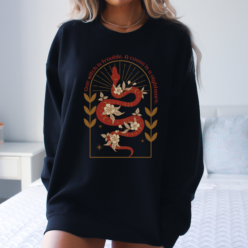 One witch is a Problem Sweatshirt | The Serpent and The Wolf