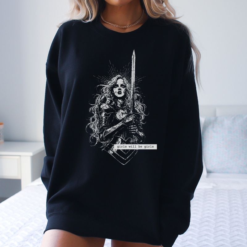Lady Knight Sweatshirt | Girls Will Be Girls