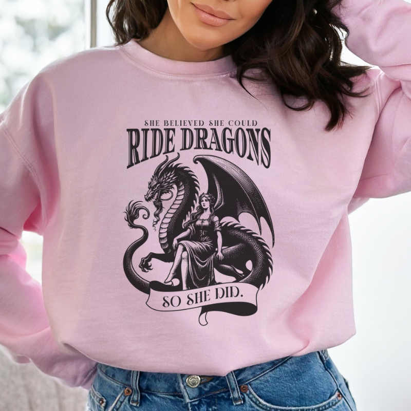 So She Did Dragon Sweatshirt