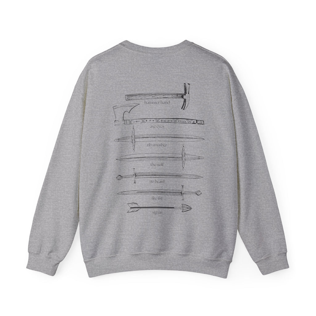 The Blood Axe Crew Weapons Sweatshirt | The Road of Bones