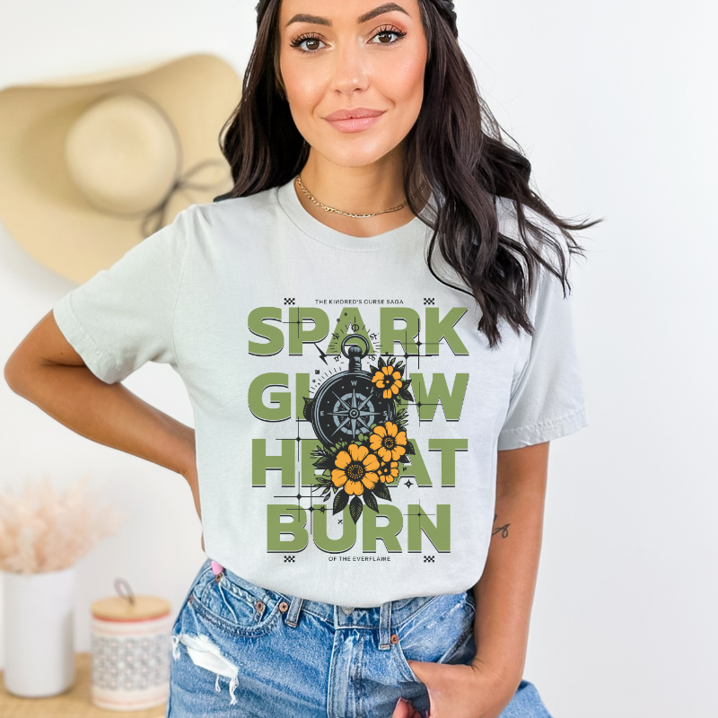 Spark Glow Heat Burn T-shirt | Kindred's Curse Saga