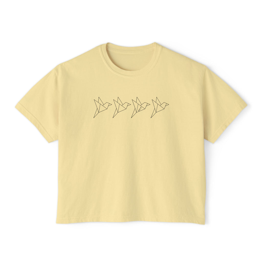 Parchment Larks Crop Top