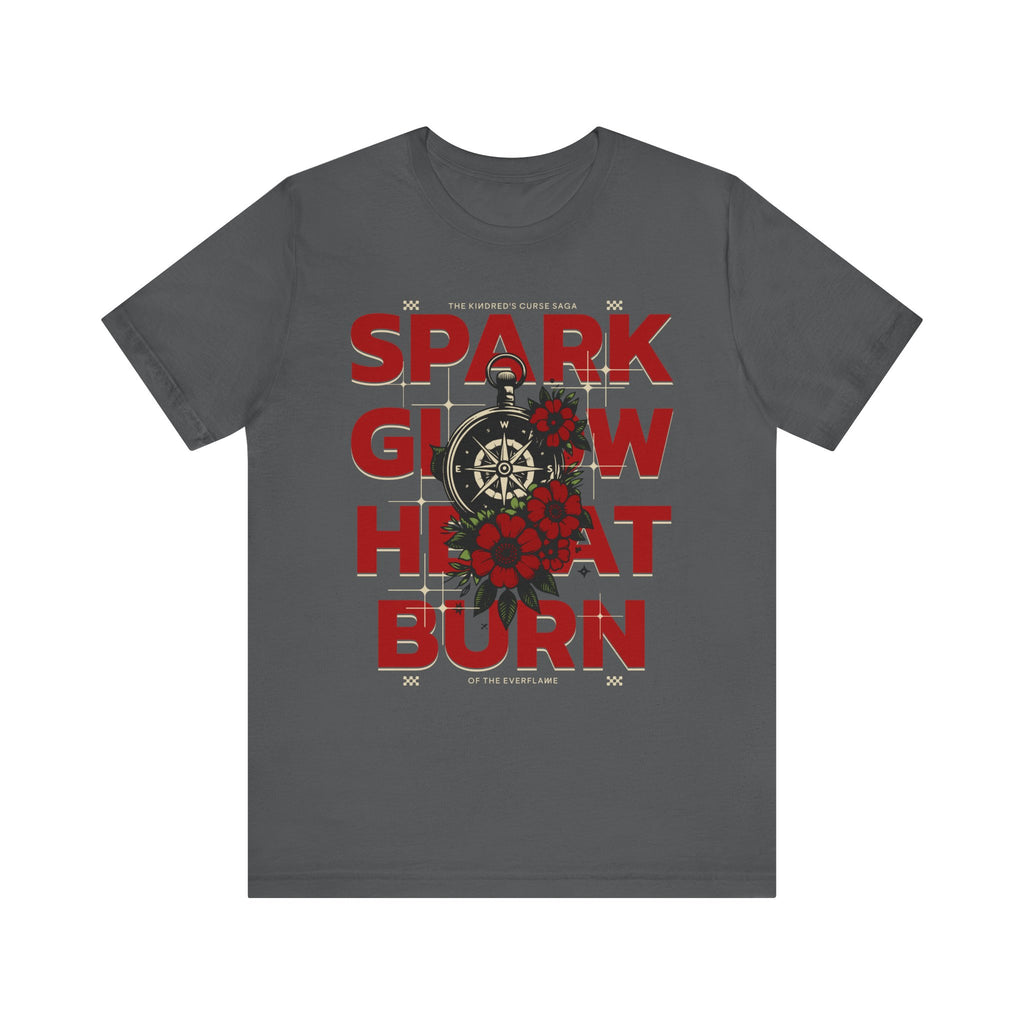 Spark Glow Heat Burn RED Tee | Kindred's Curse Saga