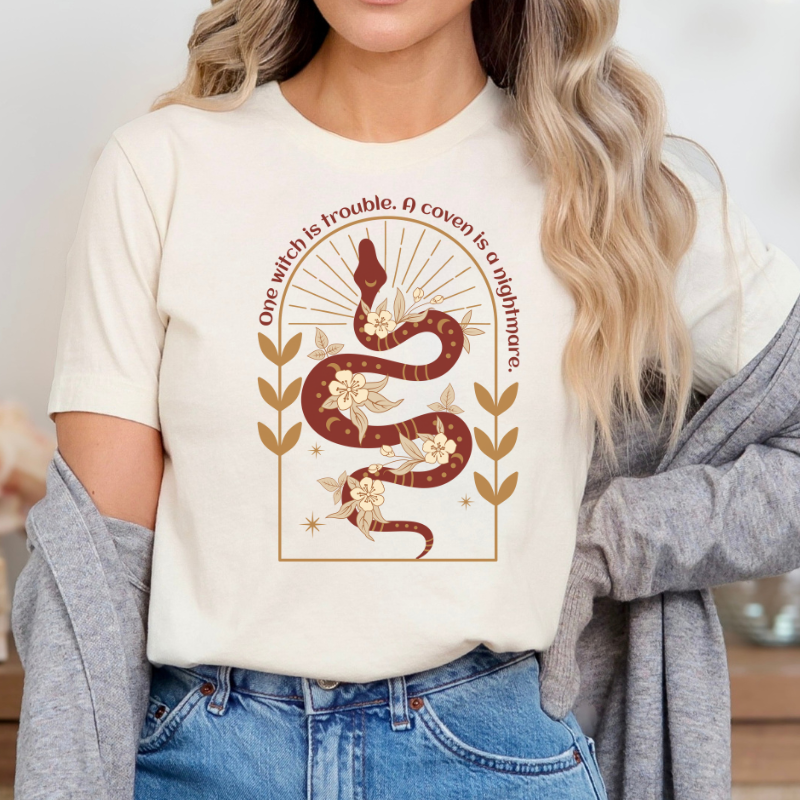 One witch is a Problem T-shirt | The serpent and the Wolf