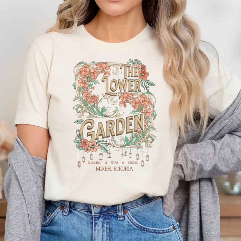 Lower Garden The serpent and the wolf shirt Icruria Bookish merch book girly romantasy bookish lover booktok merch librariancore book lover