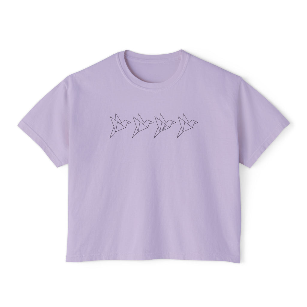 Parchment Larks Crop Top