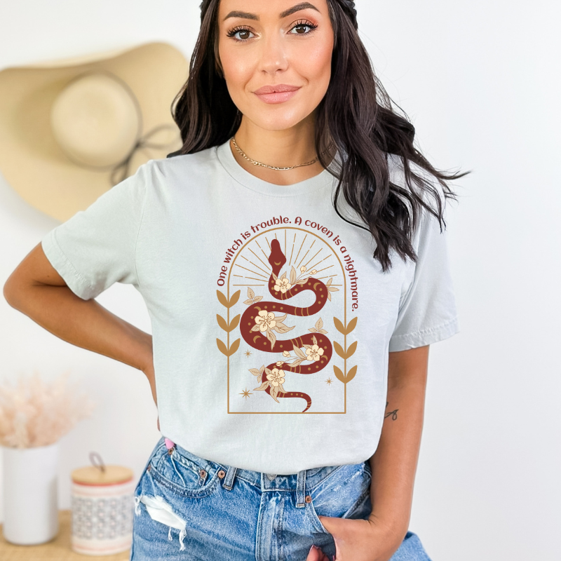 One witch is a Problem T-shirt | The serpent and the Wolf