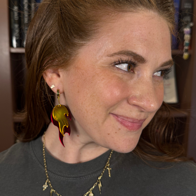KCS Flame Earrings | Kindred's Curse Saga