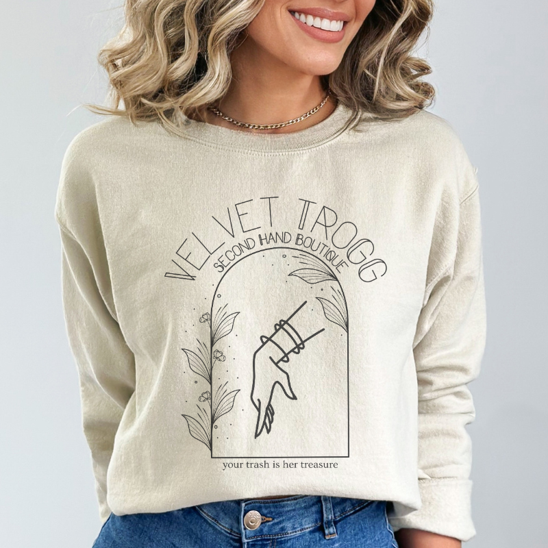 Velvet Trogg Sweatshirt | When the Moon Hatched
