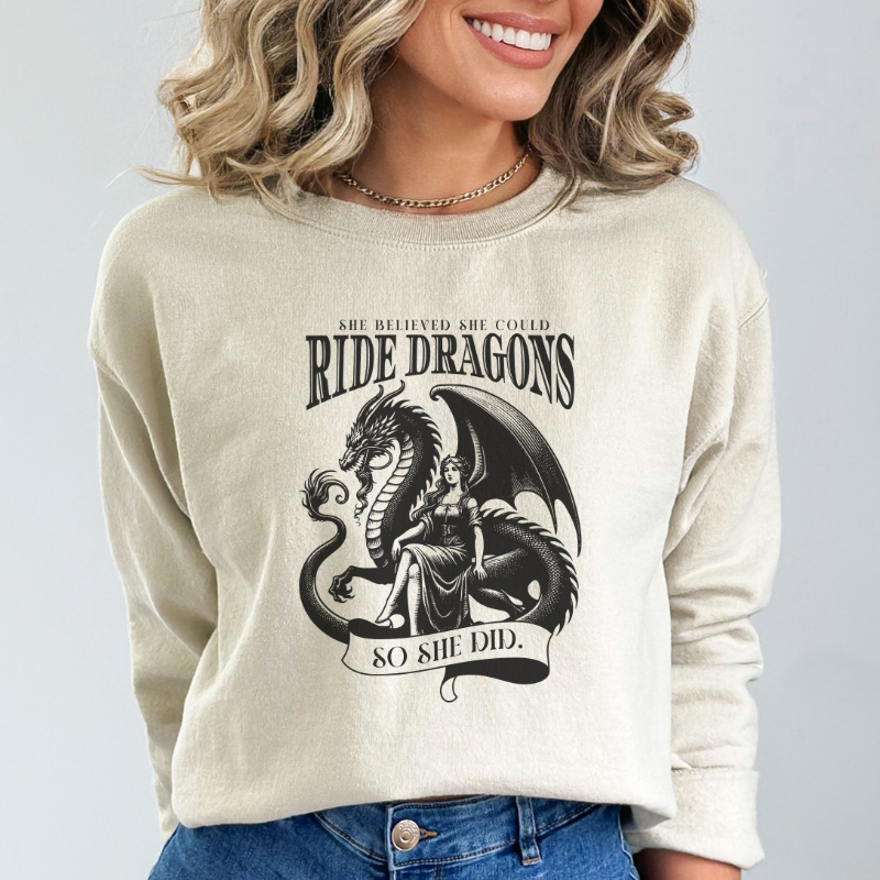 So She Did Dragon Sweatshirt