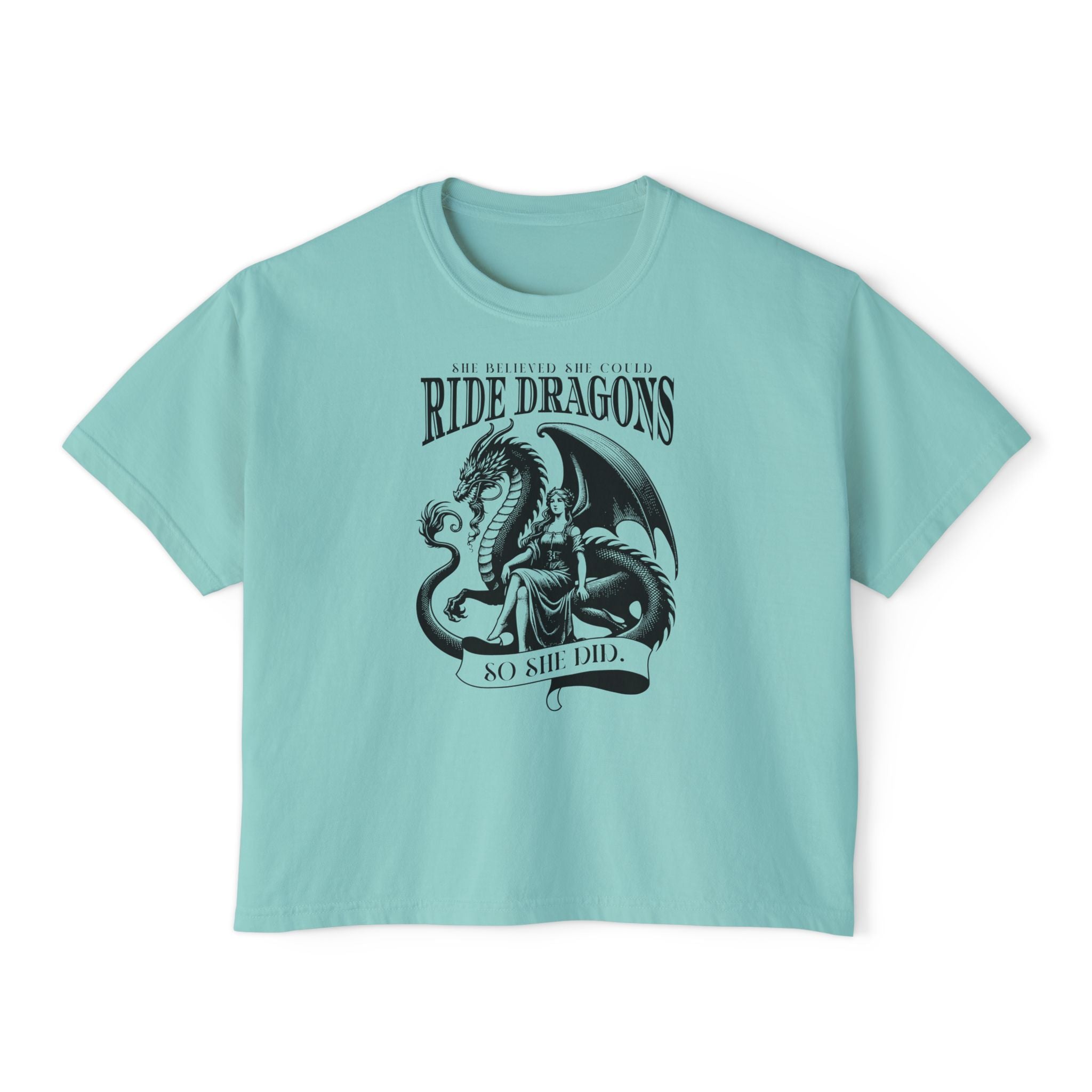 So She Did Dragon Crop Top