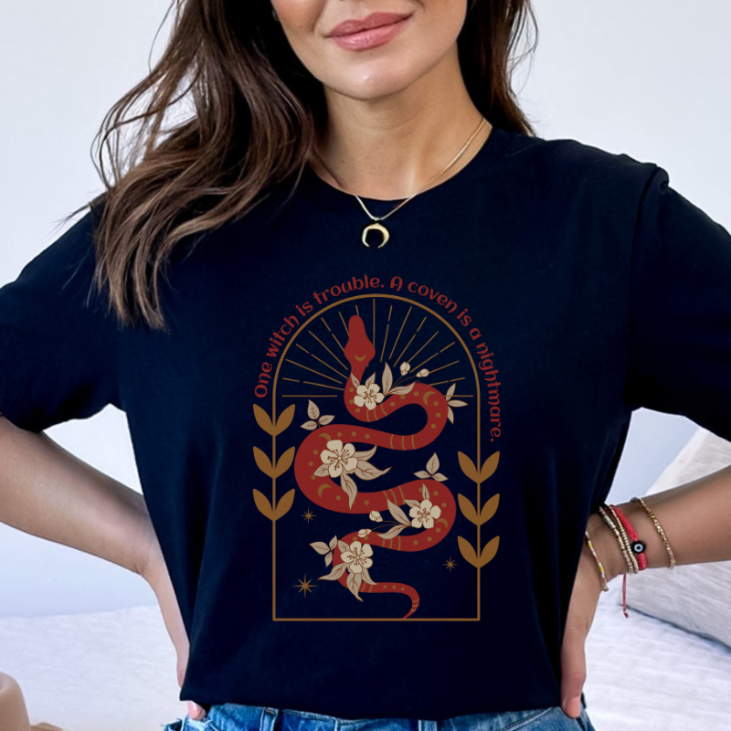 One witch is a Problem T-shirt | The serpent and the Wolf