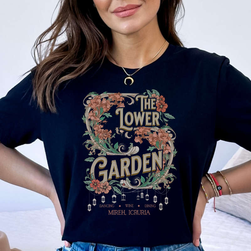 Lower Garden The serpent and the wolf shirt Icruria Bookish merch book girly romantasy bookish lover booktok merch librariancore book lover