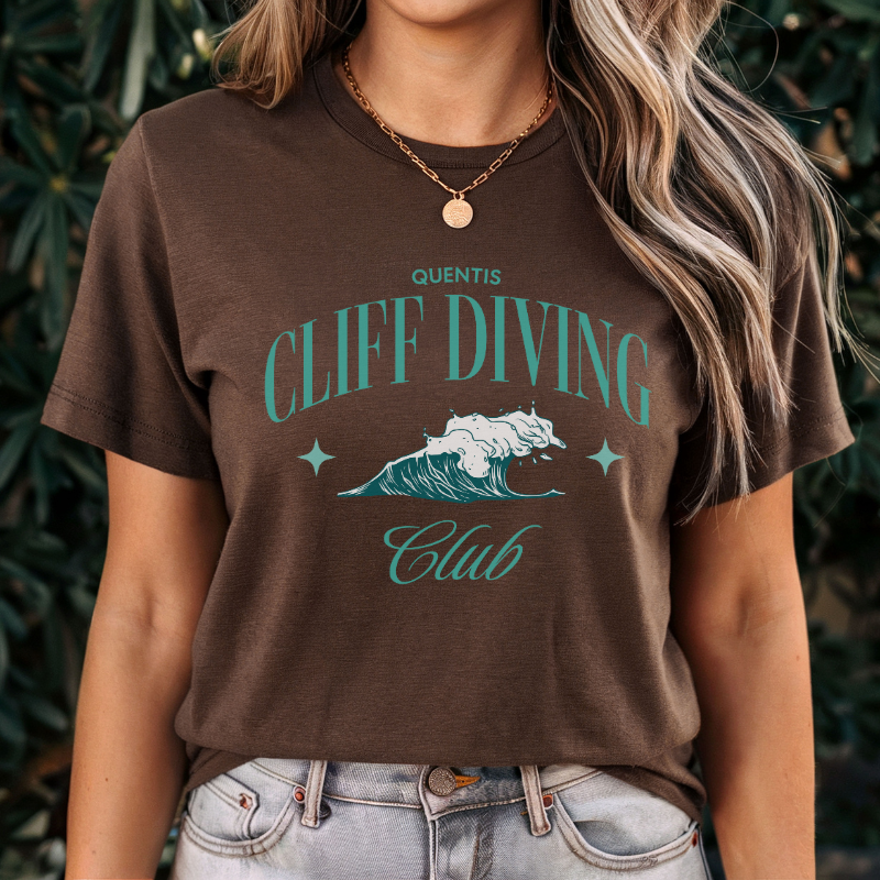 Quentis Cliff Diving T-shirt | Shield of Sparrows