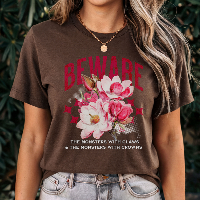 Beware the Monsters T-shirt | Shield ofSparrows