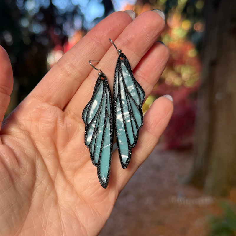 Fairy Wing Dangle Acrylic Earrings