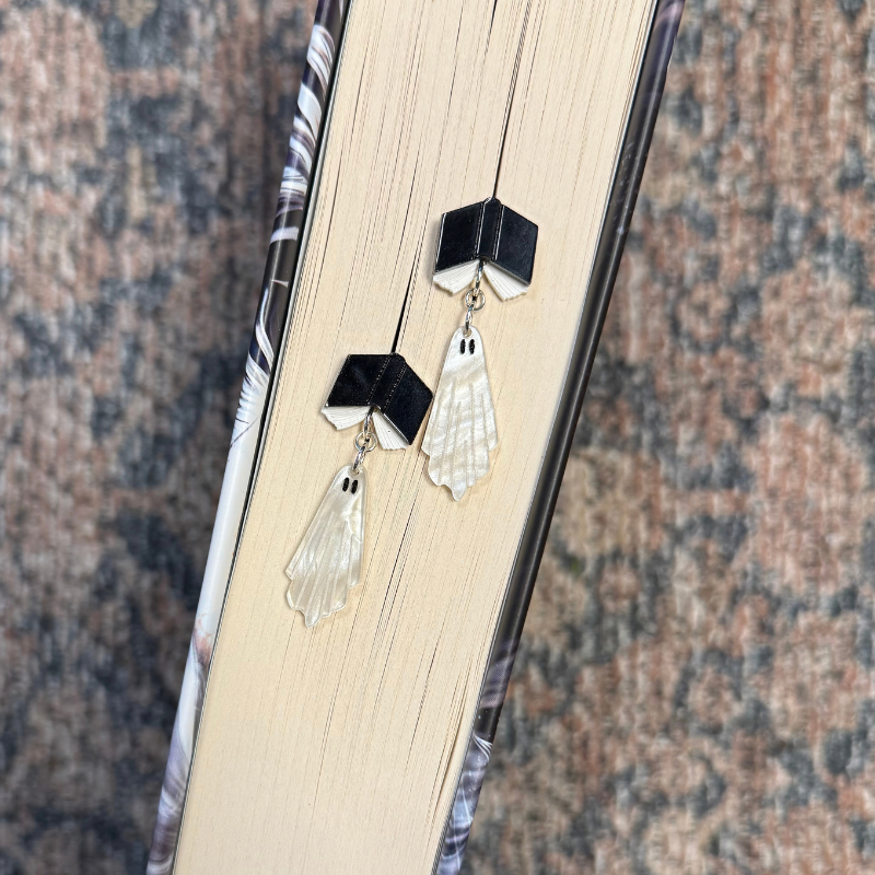 Book Ghostie Earrings
