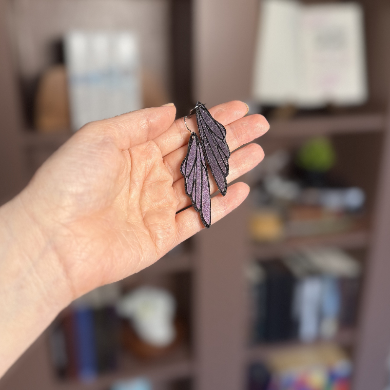 Fairy Wing Dangle Acrylic Earrings