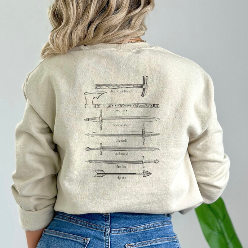 The Blood Axe Crew Weapons Sweatshirt | The Road of Bones