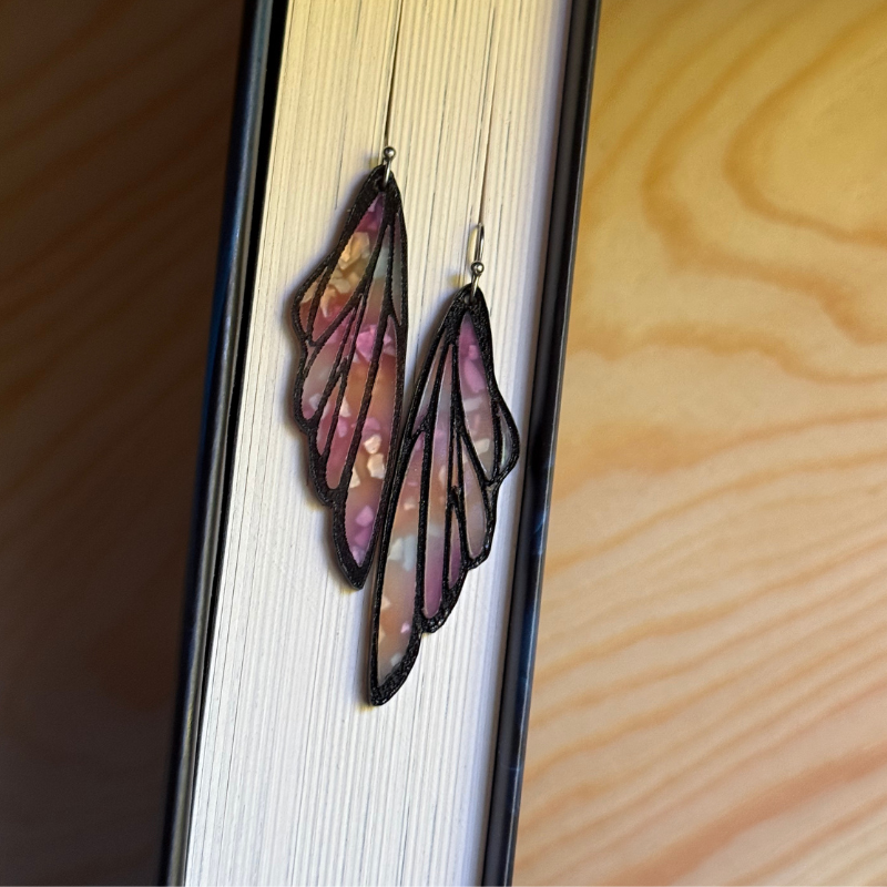 Fairy Wing Dangle Acrylic Earrings