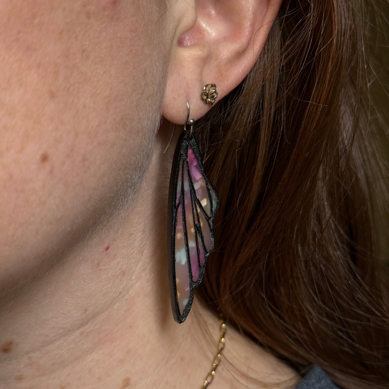 Fairy Wing Dangle Acrylic Earrings