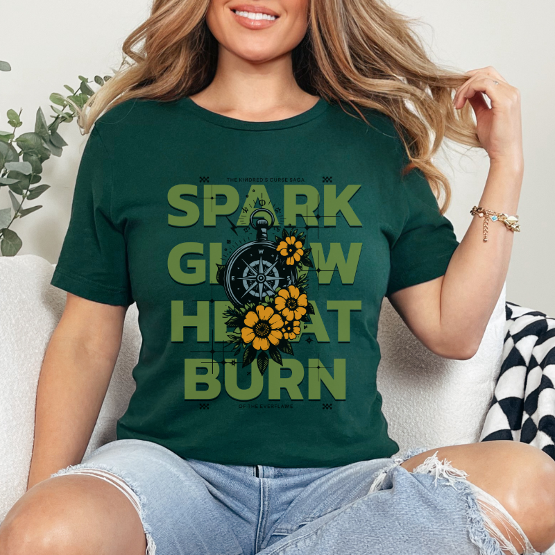 Spark Glow Heat Burn T-shirt | Kindred's Curse Saga