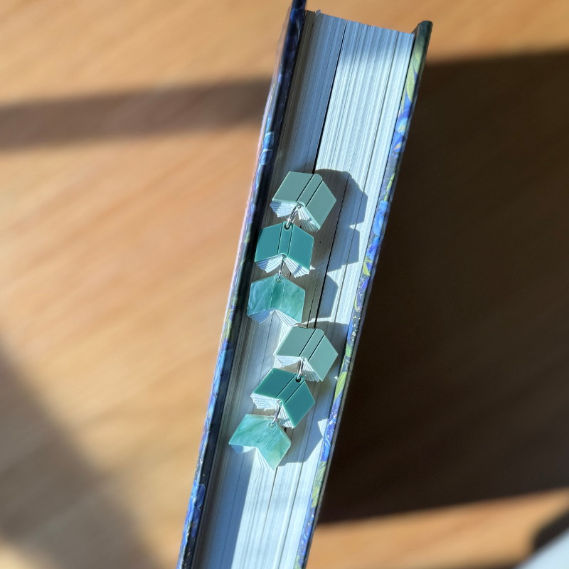 Book Stack Drop Acrylic Earrings