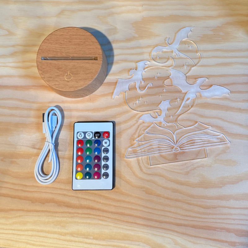 Dragon Bookshelf Light