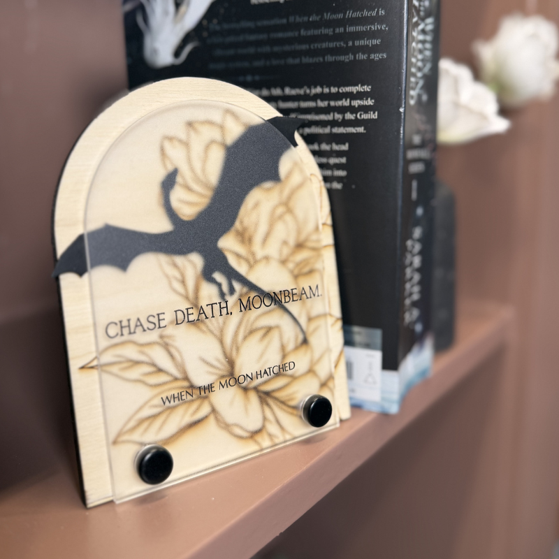 Moonbeam Bookshelf Sign | When the Moon Hatched