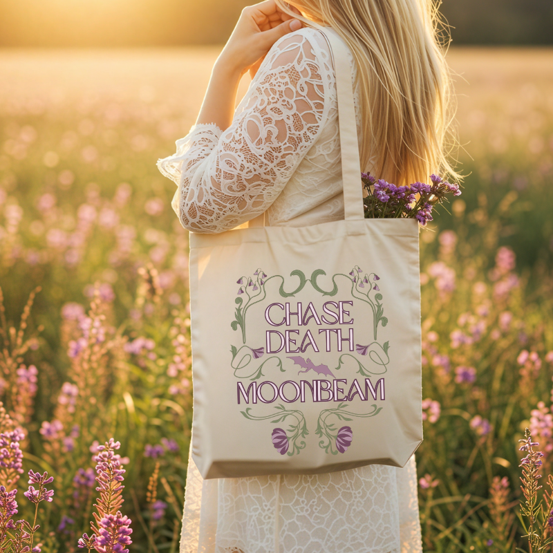 Chase Death Moonbeam PURPLE Tote bag | When the Moon Hatched