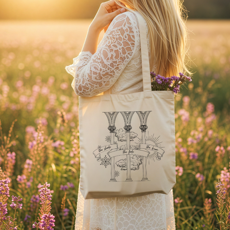 Shade Fade Burn Tote bag | When the Moon Hatched