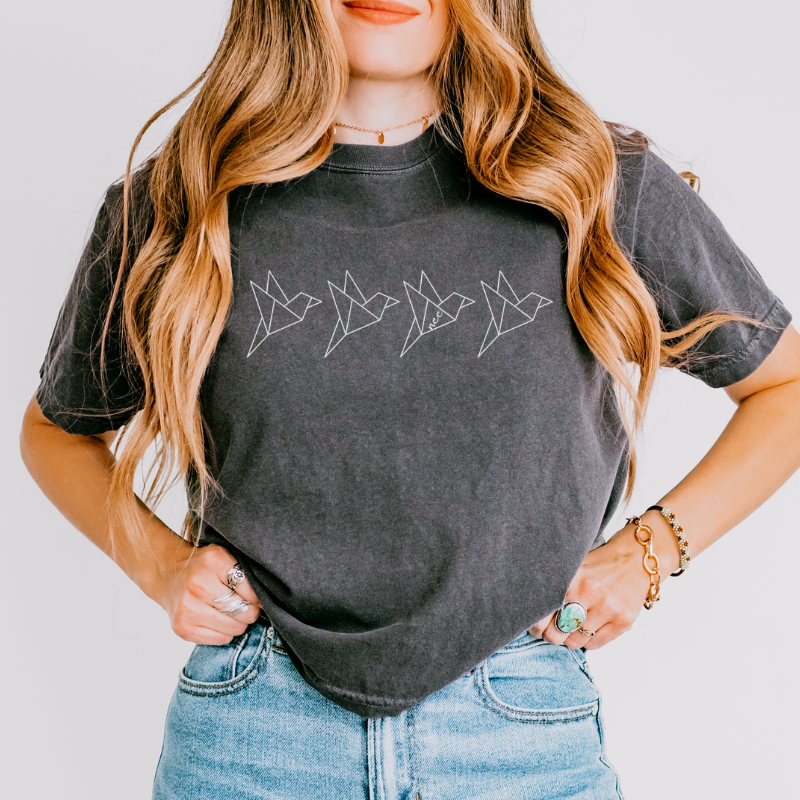 Parchment Larks Crop Top