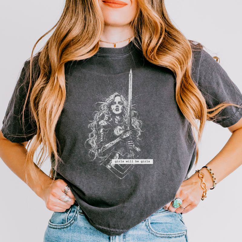 Lady Knight Crop Top | Girls will be girls