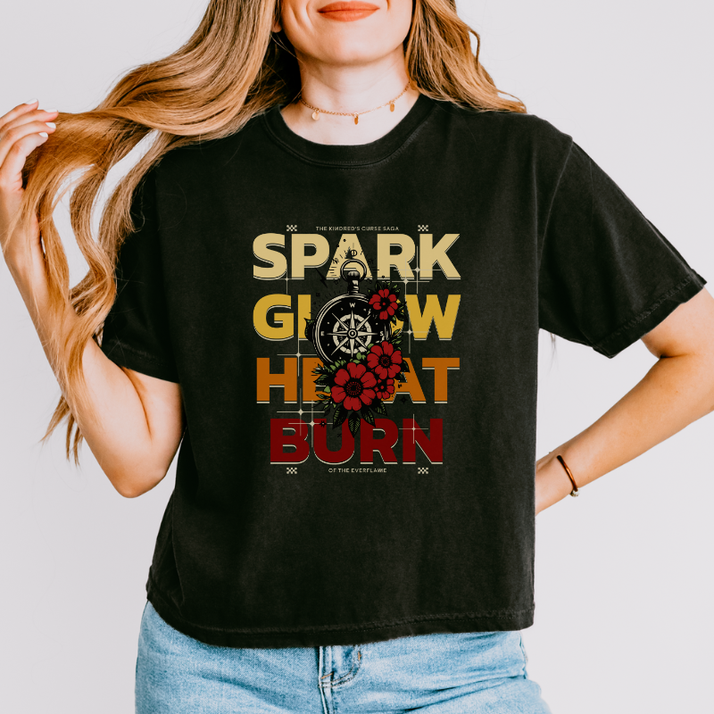Spark Glow Heat Burn Crop Top | Kindred's Curse Saga
