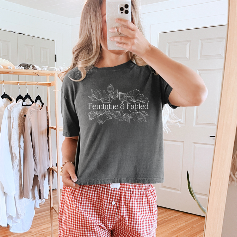 Feminine and Fabled Crop Top