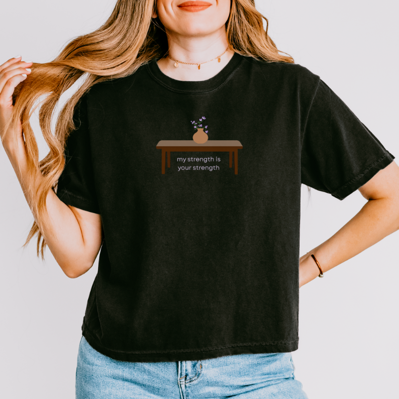 My Strength is Your Strength Crop Top | The Serpent and the Wolf