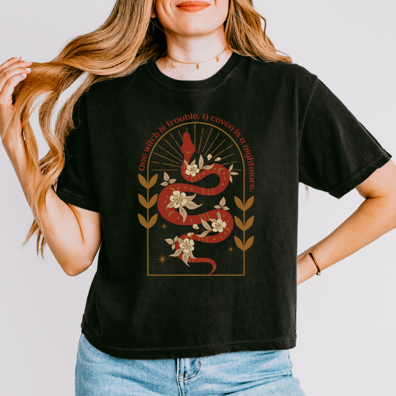 One Witch is a Problem Crop Top | The Serpent and the Wolf