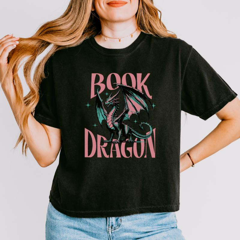 Book Dragon Crop Top
