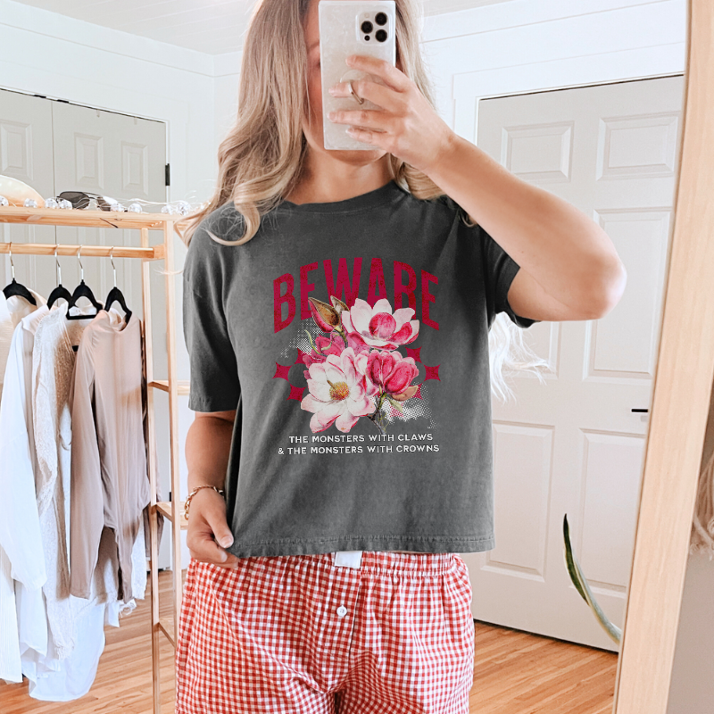 Beware the Monsters Crop Top | Shield of Sparrows