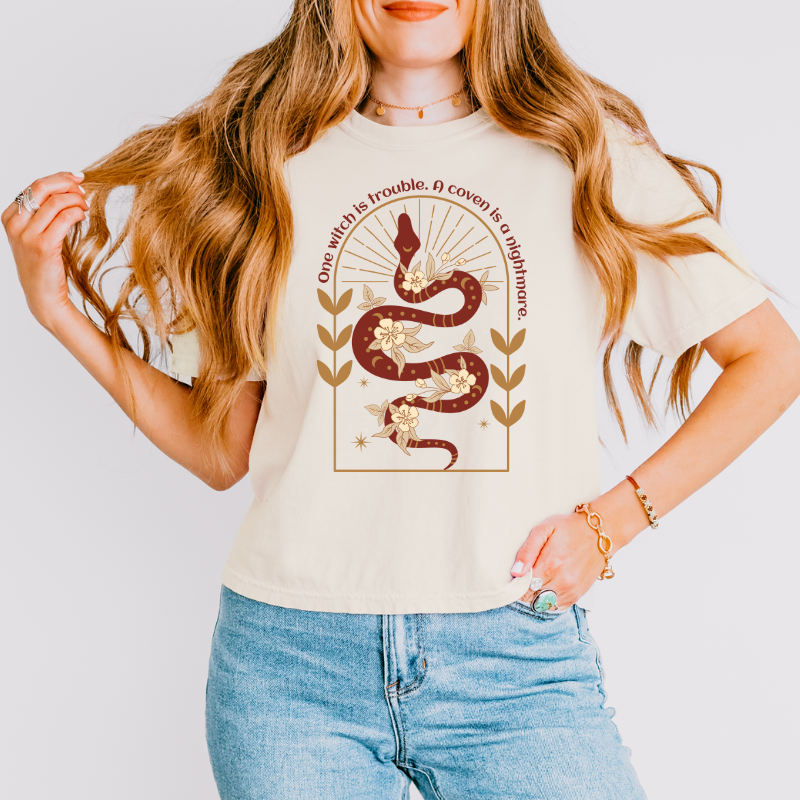 One Witch is a Problem Crop Top | The Serpent and the Wolf