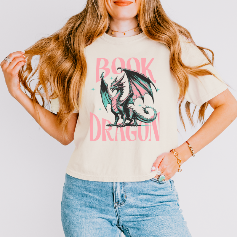 Book Dragon Crop Top