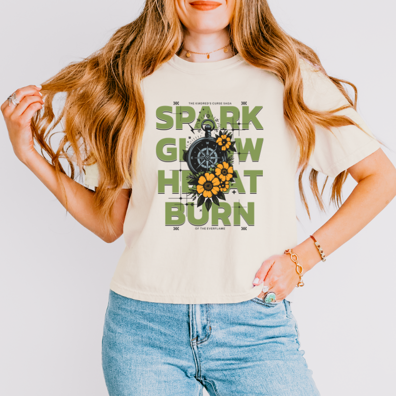 Spark Glow Heat Burn Crop Top | Kindred's Curse Saga